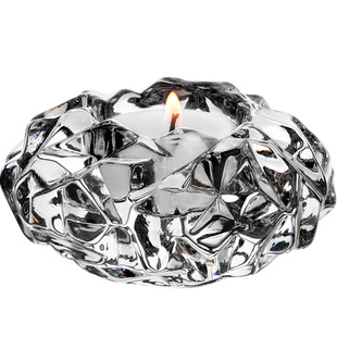 Orrefors 进口手工水晶玻璃 CARAT北欧欧式餐桌创意浪漫烛台摆件