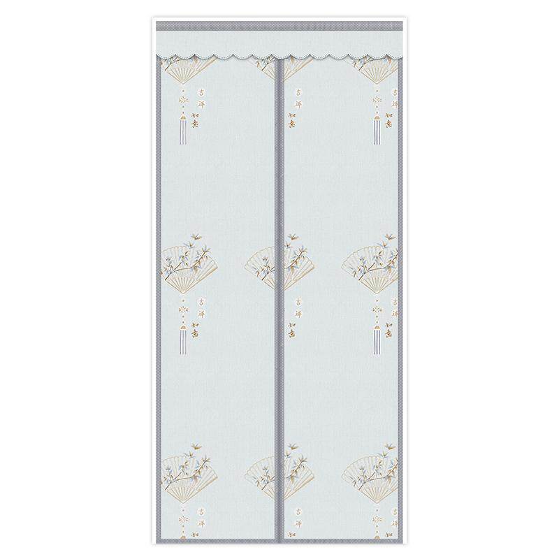 家用全隐私免打孔自吸布艺门帘