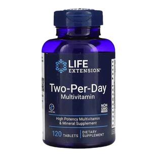 速发美国进口Life Extension复合维生素Two Per Day营养片120粒