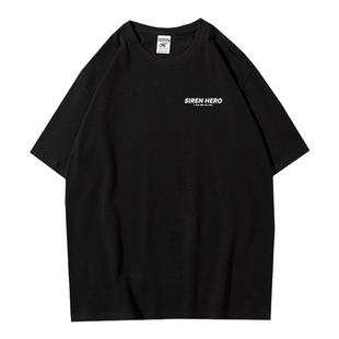 美式复古oversize潮牌情侣装短袖t恤男女夏季重磅纯棉高级感上衣