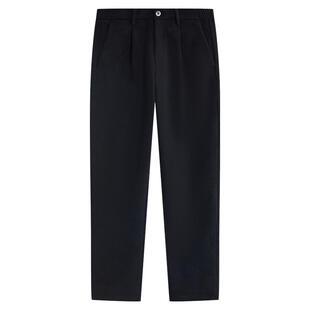 【灯芯绒肌理】ZIOZIA通勤男装25秋时尚黑色休闲裤长裤ZPDE3514B