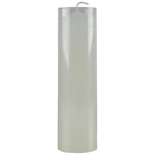 超长效加大型号特粗防风蜡烛持久照明白色无烟无味圆柱形供佛红腊