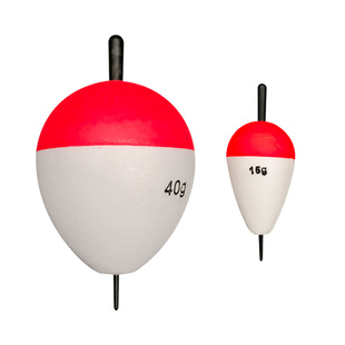 新款中通实心浮球浮标泡沫浮子红白圆形矶钓浮漂大浮力醒目钓鱼漂