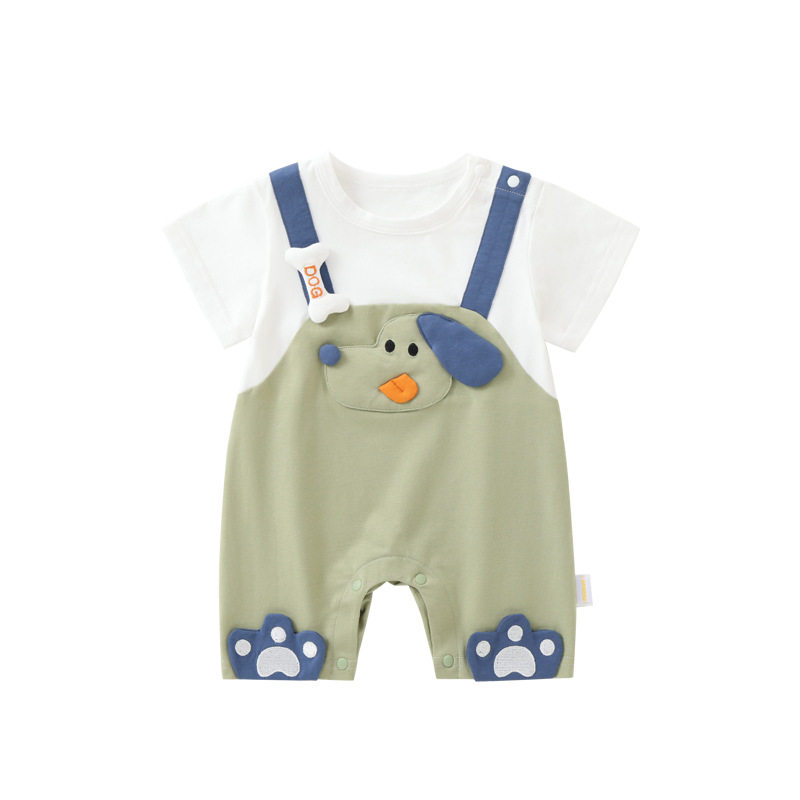 【撤柜专区】品牌专柜 婴幼儿连体衣夏季可爱男宝宝衣服夏天轻薄