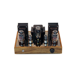 青柠 6N8P推KT88/EL34/6550单端电子管功放机 10WX2 紫檀实木机箱