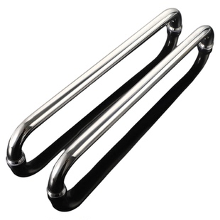 浴室玻璃门拉手304不锈钢淋浴房门把手卫生间推拉移门440铜芯拉手