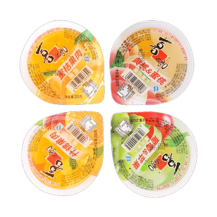 喜之郎果肉果冻什锦蜜桔黄桃大碗0脂小吃休闲零食儿童甜品小吃