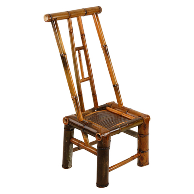 传统手工竹椅靠背椅子家用休闲办公椅竹编竹制家具中式泡茶餐椅子