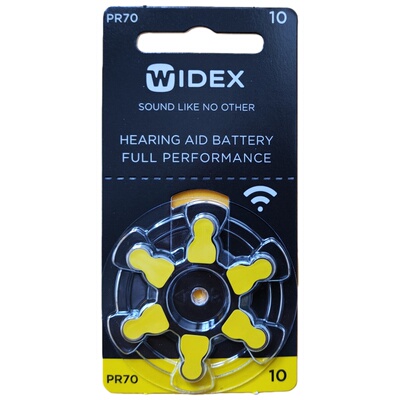 口WIDEX原装唯听助听器电池10号