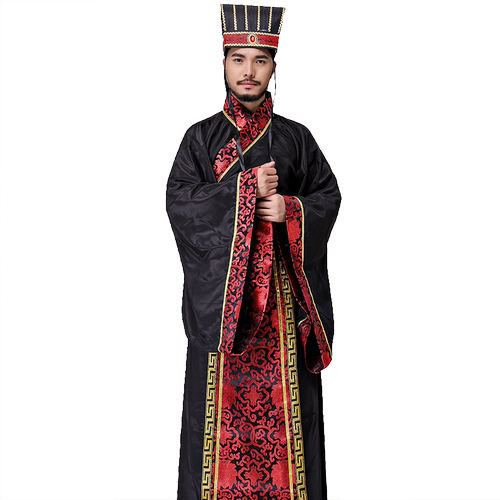 古装服装男古代唐装汉服男装外套汉代直裾曲裾服装中国风演出服装