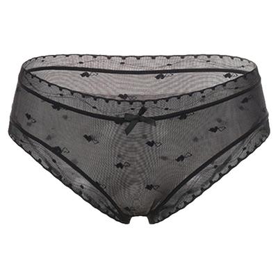 「LA」心跳掠夺*软糯蕾丝纯欲性感棉法式甜美软纱透气爱心内裤女