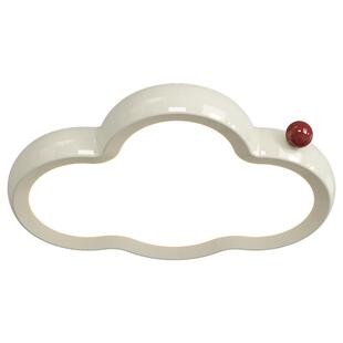 箭牌奶油中古风云朵卧室灯女孩子房间灯极简儿童房卧室护眼吸顶灯