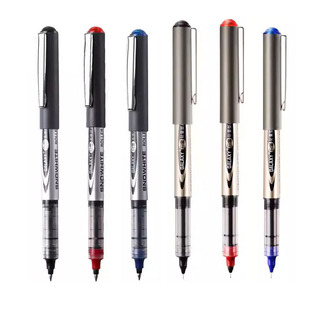 白雪经典直液式走珠笔166针管头0.5m子弹头155直液笔刷题考试黑笔