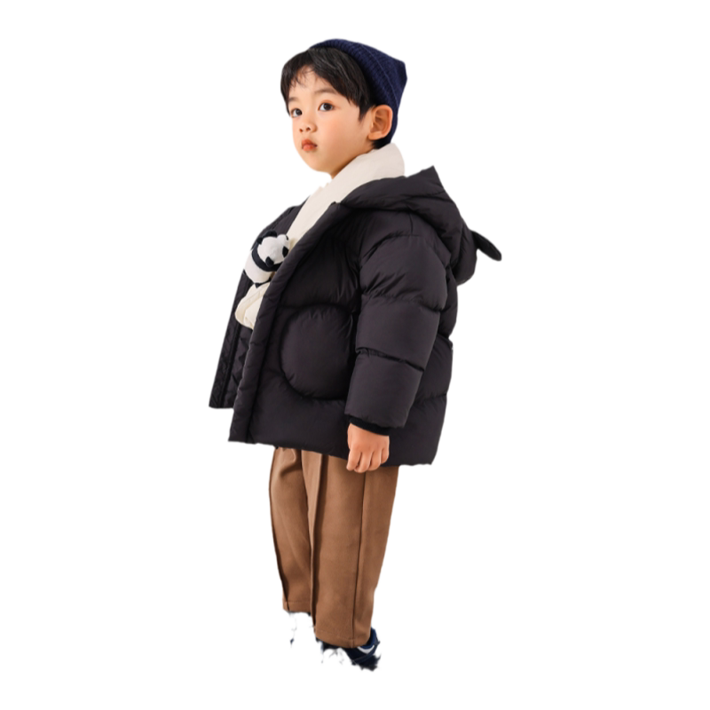 韦氏中长款加厚男女童卡通羽绒服