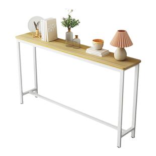 定做圆角沙发后置物架高桌夹缝长条桌靠墙床头床尾床边超窄小桌子