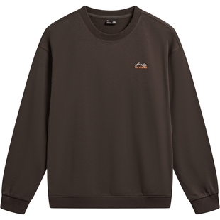 李宁卫衣女春季2026新款情侣宽松长袖休闲毛圈上衣针织运动服男士