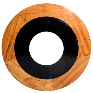 地锅鸡桌面餐桌面圆桌子地锅灶专用开孔饭店圆形农庄大圆桌面台面