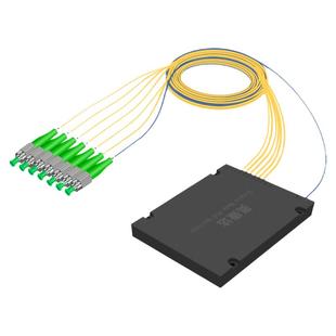 奥康达广电级尾纤盒式分光器FC AP1分6光纤分路器1分6/7/10 1分6光纤分线器 FC/APC1分6光纤分光器