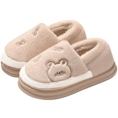 绒面厚底保暖棉拖|千人回购