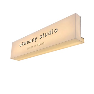 亚克力灯箱广告牌定制服装咖啡店门头招牌工作室网红发光灯箱定做