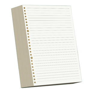 活页纸b5可拆卸活页本外壳26孔横线方格空白网格纸a5替芯学生a4笔记本考研活页夹可替换错题内芯英语替芯定制