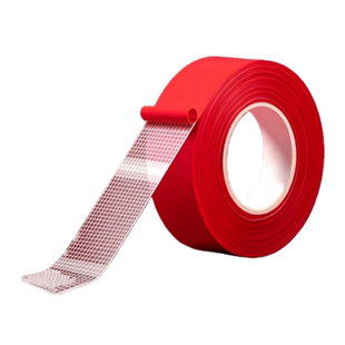 贴春联无痕双面胶对联专用胶带不留痕多功能红色布基胶布高粘度强力易撕贴自粘婚庆婚房年画气球装饰固定神器