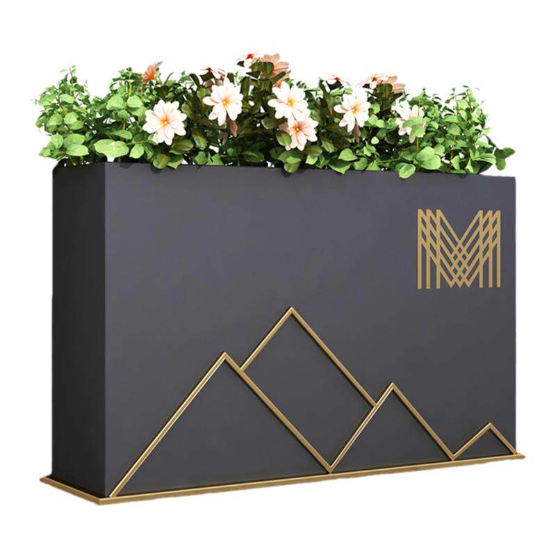 金属花箱户外门店隔断外摆花池