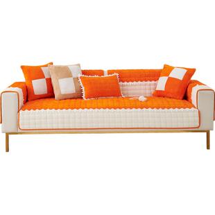 2025秋冬季新款灯芯绒沙发垫子加厚防滑布艺坐垫现代沙发套罩盖布