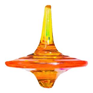 水晶陀螺玩具儿童透明益智小陀螺男女孩礼物小学生动手旋转陀螺