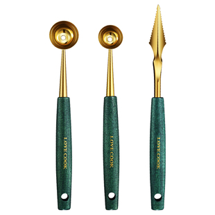 304不锈钢水果挖球器切挖西瓜勺子神器拼盘工具水果雕花刀分割器