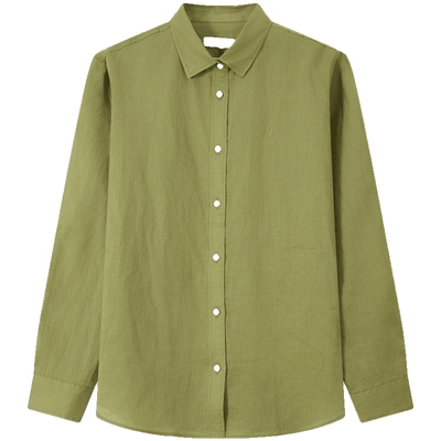 滨波女士长袖素色衬衫