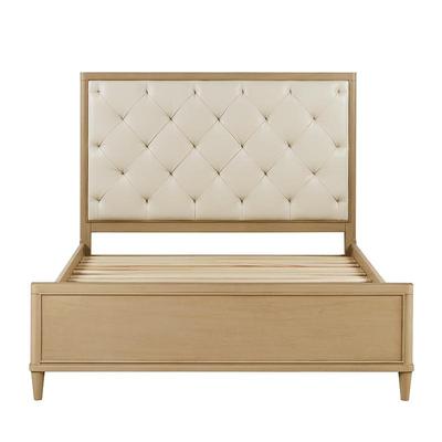 HarborHouse皮艺美式轻奢实木床