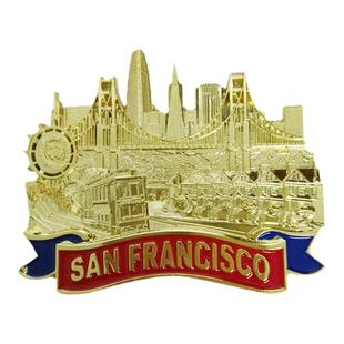 旧金山旅游三藩市城市纪念礼品金属开瓶器冰箱贴磁贴SanFrancisco