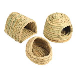 兔子草窝保暖冬天兔兔荷兰猪豚仓鼠草窝大号草房躲避屋磨牙用品具