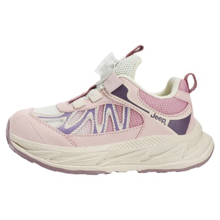 jeep儿童老爹鞋女款春季2026新款网面透气女童运动跑步鞋轻便防滑