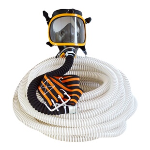 自吸式长管呼吸器过滤防毒尘面罩单双人电动送风式空气呼吸器面具