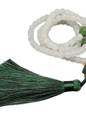 芝喜安和田白玉路路通手链手持女