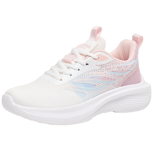 森马网面透气运动鞋女夏薄款2026新款减震跑步轻便软底超轻跑步鞋