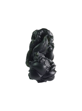 吊坠天然和田玉莲花男女镂空