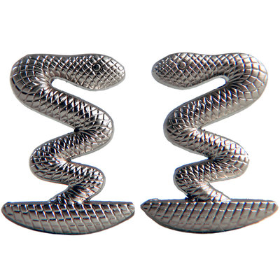 德国胸针logo复古银色军衔肩章