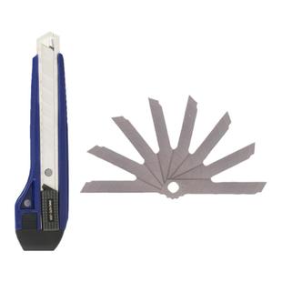 得力刀片美工刀刀片大号18mm小号9mm切裁纸刀30度壁纸刀贴膜刀片加厚2011重型刻刀多功能用途美工刀片