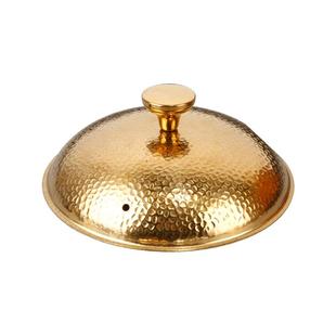 通用铁锅盖帽不锈钢干锅盖单卖酒吧鼎盖子饭店锅仔盖银色锤纹