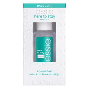 ESSIE指甲油免烤底油顶油无色透明here to stay持久防脱速干可剥