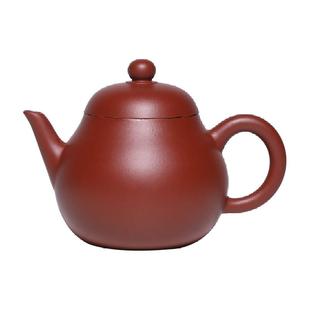 金镶玉朱泥梨壶紫砂壶手工宜兴大红袍茶壶茶具泡茶壶出水顺畅有力