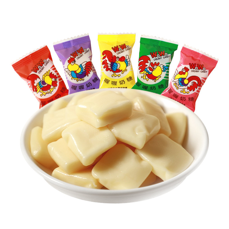 喔喔奶糖牛奶糖500g散装结婚奶糖