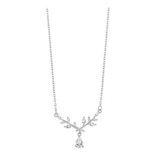 999纯银月桂女神项链女麦穗吊坠高级锁骨颈链生日礼物送闺蜜女友