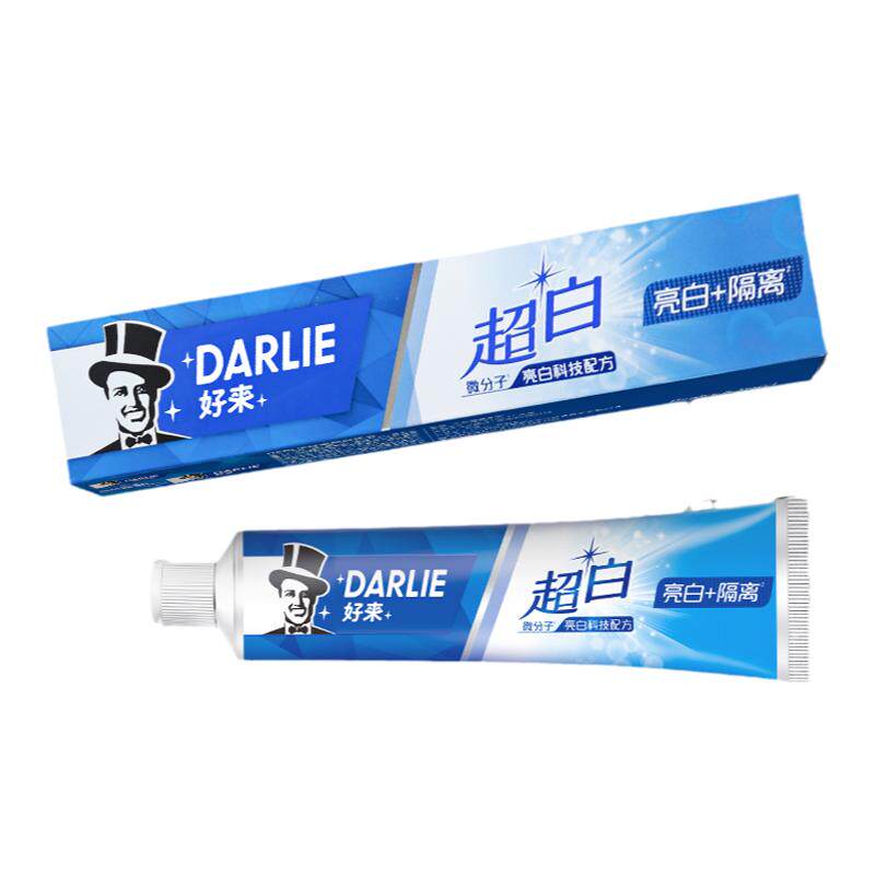 好来原黑人超白茶倍健牙膏