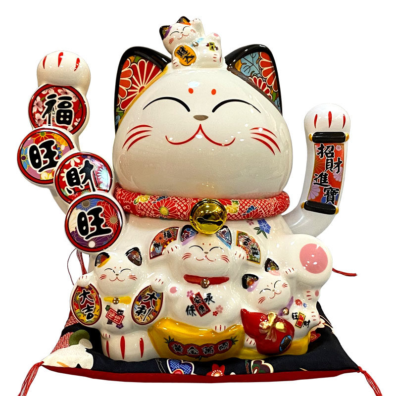 福缘猫福旺财旺摇手招财猫大号