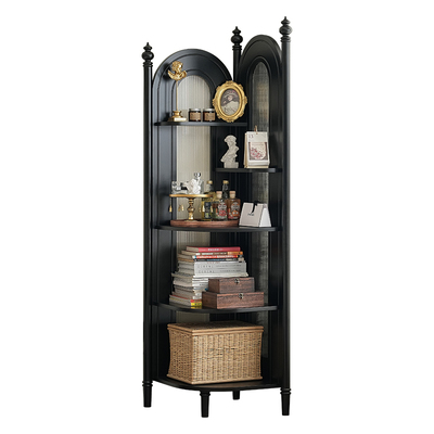 萨洛美式法式实木客厅卧室转角架