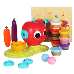 美乐童年小苹果彩泥面条机儿童玩具橡皮泥无毒幼儿园工具套装压面